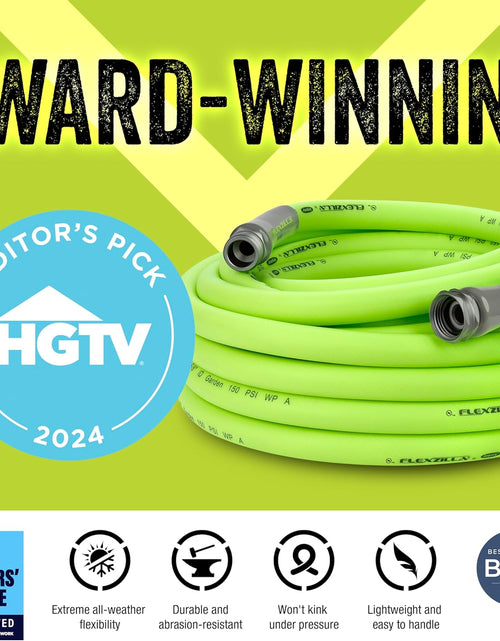 Load image into Gallery viewer, Garden Hose 5/8 in. x 50 ft, Heavy Duty, Lightweight, Drinking Water Safe, ZillaGreen
