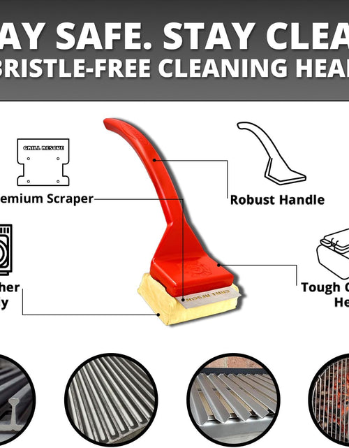 Load image into Gallery viewer, BBQ Replaceable Scraper Cleaning Head, Bristle Free Barbecue Cleaner (Grill Brush)
