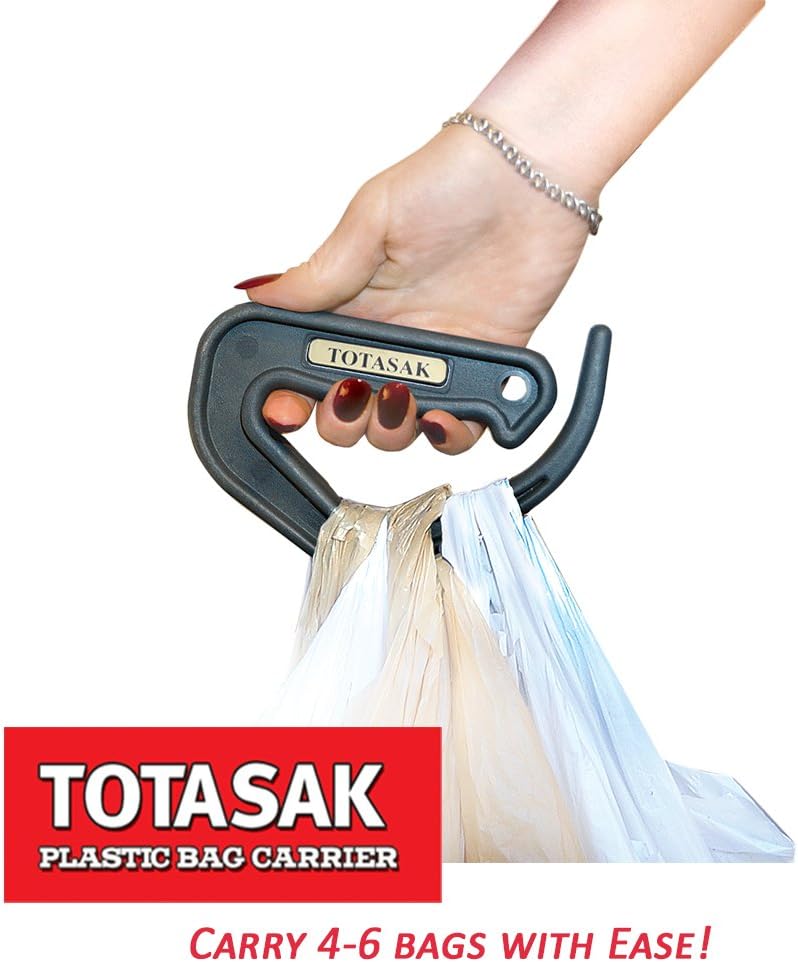 Grocery Bag Carrier (2 Pack) - Multiple Shopping Bag Holder Handle - Durable Lightweight Multi Purpose Secondary Handle Tool