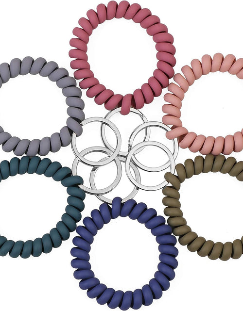 Load image into Gallery viewer, 6PCS Stretchable Wristband Wristlet Keychain Wrist Key Chain Wristlet
