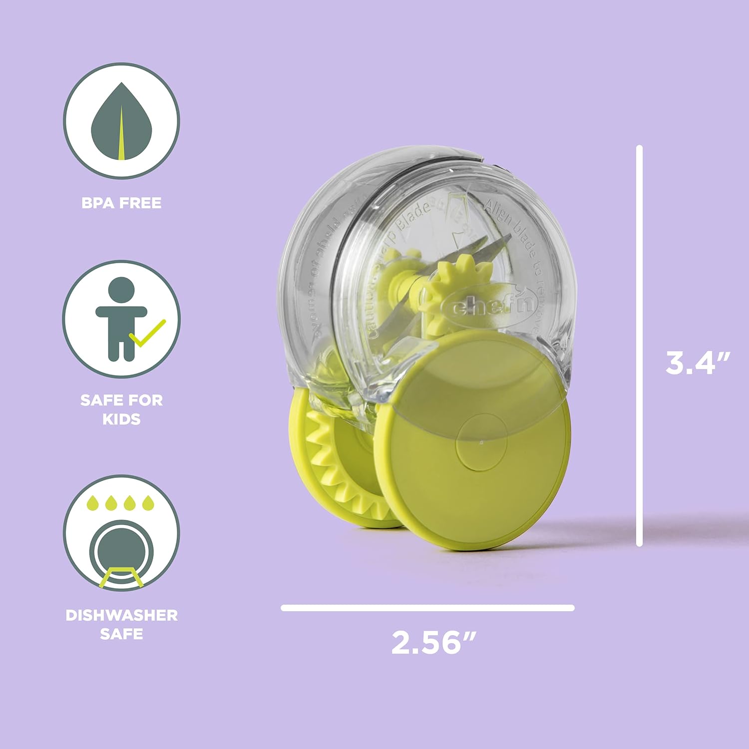 Garlic Chopper, One Size, Green