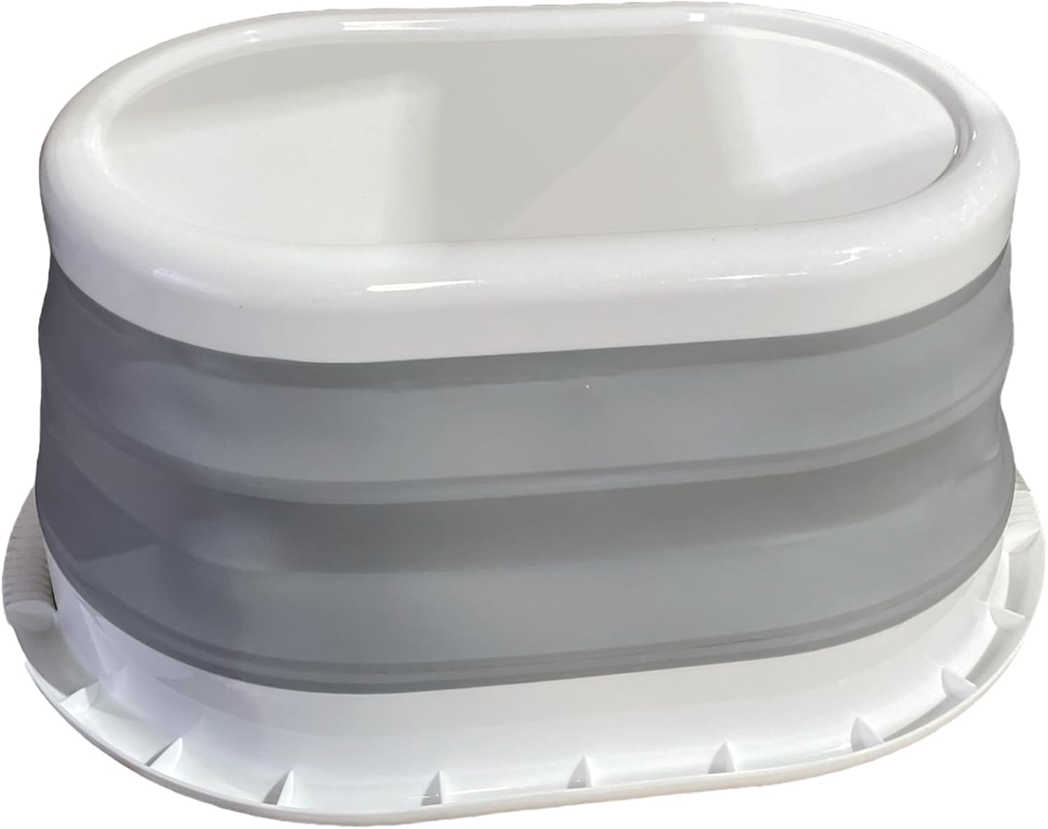 Collapsible Laundry Basket, Space-Saving, Lightweight, Compact & Durable, Perfect for Home and Travel, Oval