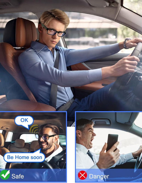 Load image into Gallery viewer, Bluetooth Glasses with Speakers, One-Click Control, Clear Calls Game and Anti-blue Light Lenses (Black)
