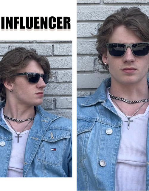 Load image into Gallery viewer, Polarized Sunglasses for Men Vintage Aluminum Frame Retro Sports Sun Glasses Driving Shades (Gunmetal Frame Grey Lens)
