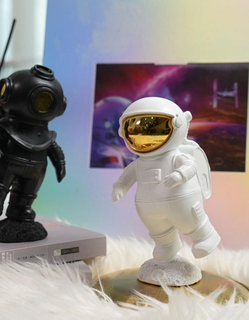 Load image into Gallery viewer, Astronaut Figurine Sculpture Home Decor Modern Statue Table Centerpiece Crafts Polyresin Arts Gifts White 7.5 inch
