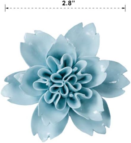 Load image into Gallery viewer, Ceramic Wall Flowers 3D Handmade Art Decor Wall Hanging Decorative White Peony
