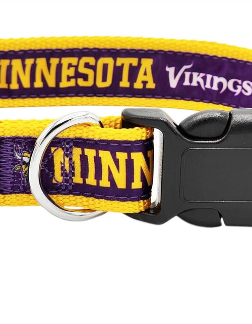 Load image into Gallery viewer, NFL PET Collar Minnesota Vikings Dog Collar, Medium Football Team Collar for Dogs &amp; Cats
