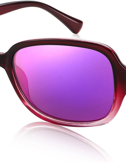 Load image into Gallery viewer, Vintage Square Polarized Sunglasses for Women UV400 Travel Driving Fashion Arcuate Sunglasses
