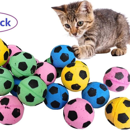 Foam Soccer Balls Cat Toys (Balls Cat Toys (24pcs))