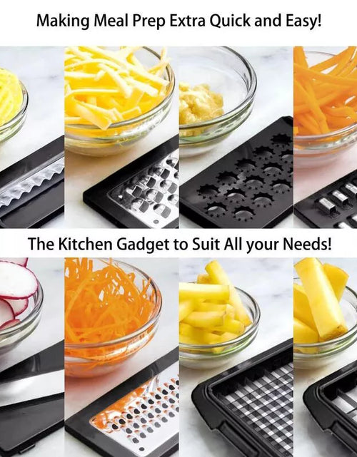 Load image into Gallery viewer, 12-In-1Vegetable Fruit Chopper Cutter Food Onion Veggie Dicer Slicer Kitchen
