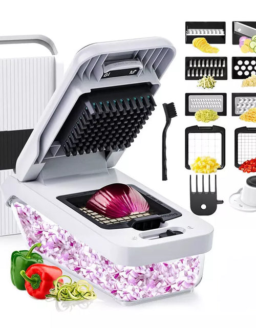 Load image into Gallery viewer, 12-In-1Vegetable Fruit Chopper Cutter Food Onion Veggie Dicer Slicer Kitchen
