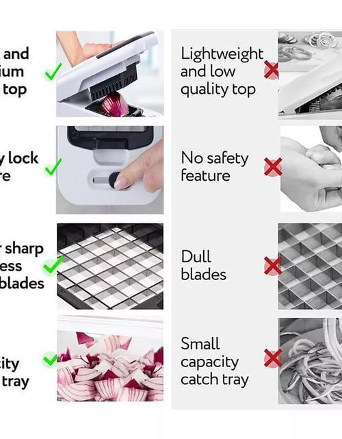 Load image into Gallery viewer, 12-In-1Vegetable Fruit Chopper Cutter Food Onion Veggie Dicer Slicer Kitchen
