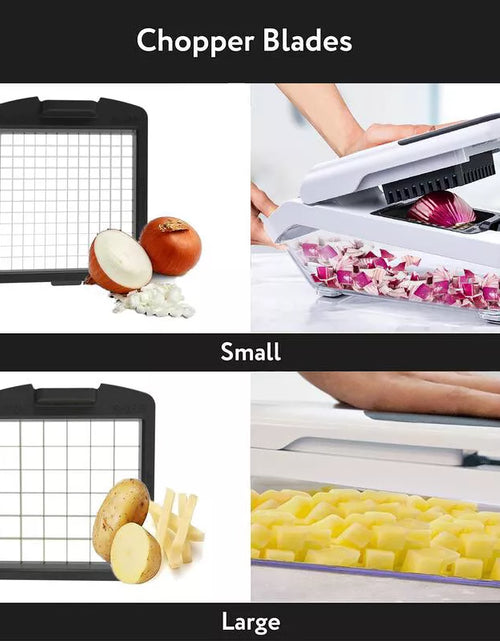 Load image into Gallery viewer, 12-In-1Vegetable Fruit Chopper Cutter Food Onion Veggie Dicer Slicer Kitchen
