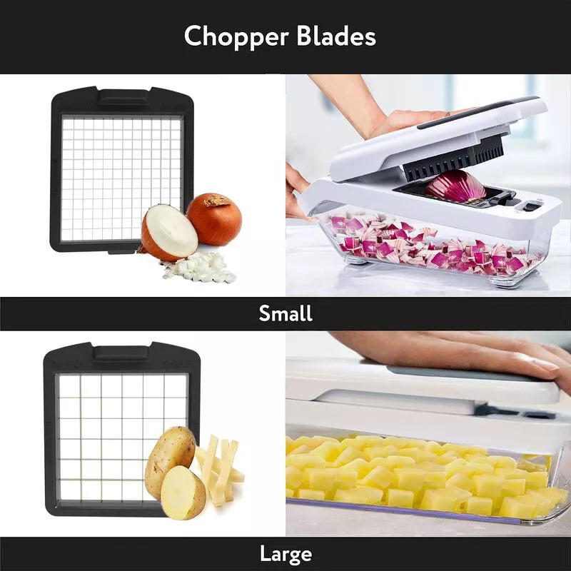 12-In-1Vegetable Fruit Chopper Cutter Food Onion Veggie Dicer Slicer Kitchen