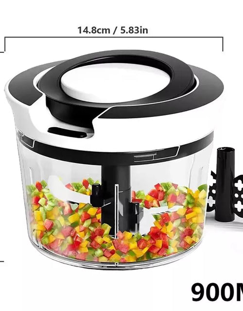 Load image into Gallery viewer, 900ML High-Capacity Pull Rope Meat Grinder Ideal for Home Kitchen DIY Delicacies
