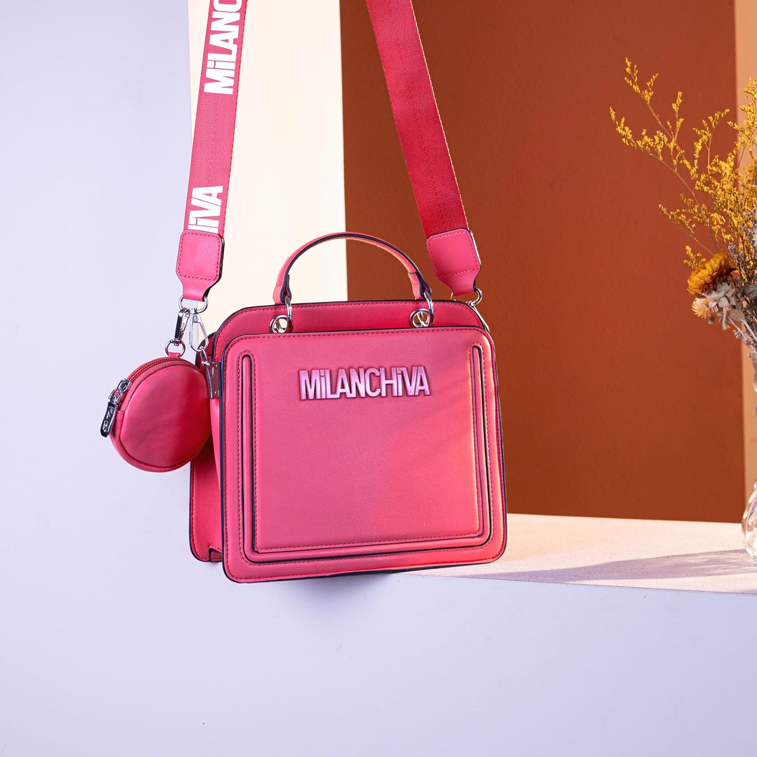 Quilted Small Tote Bag for Women Top Handle Purse with Coin Purse