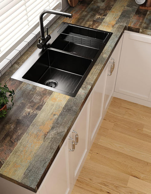Load image into Gallery viewer, Chipped Paint Wood Contact Paper for Countertops Waterproof Brown Peel and Stick Shiplap Wallpaper 15.7&#39;&#39;x118&#39;&#39;
