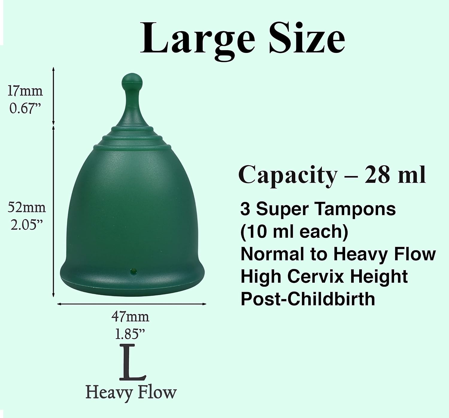 Reusable Menstrual Cup (Small & Large) Set of 2 with Box, Pads & Disc Alternative for Women