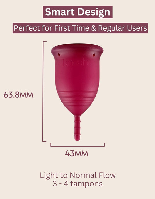 Load image into Gallery viewer, Menstrual Cup with Sterilizing Cup - Reusable, Easy to Use, Small Size
