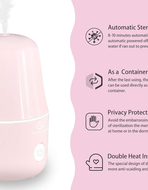 Load image into Gallery viewer, Menstrual Cup Steamer, Portable Menstrual Cup Wash Kit, Comes with Two Reusable Period Cup, Pink
