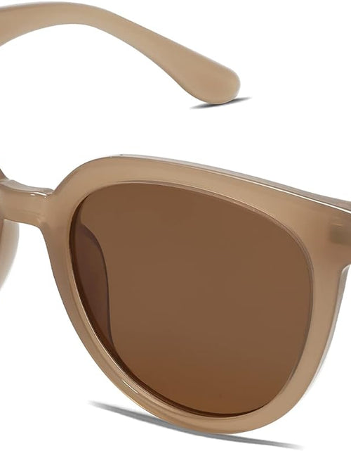 Load image into Gallery viewer, Round Polarized Sunglasses for Women Fashion Trendy Style UV Protection Lens Sunnies, Brown
