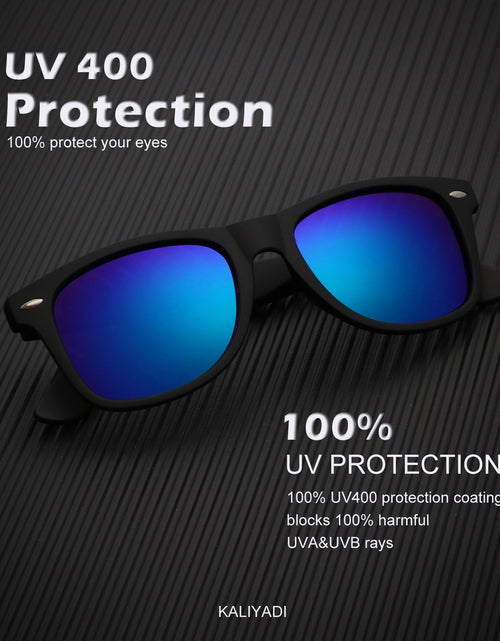 Load image into Gallery viewer, Polarized Sunglasses for Men and Women Matte Finish Sun glasses Color Mirror Lens UV Blocking (3 Pack)
