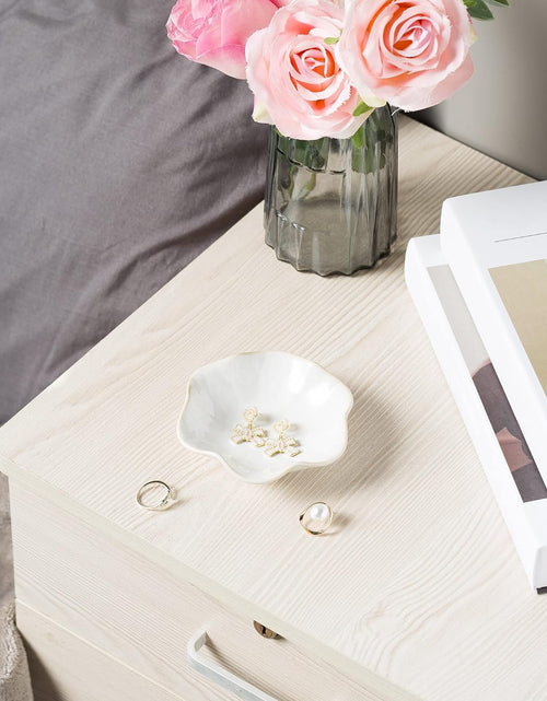 Load image into Gallery viewer, Jewelry Dish Tray, Ring Dish, Ceramic Trinket Tray (milky white)
