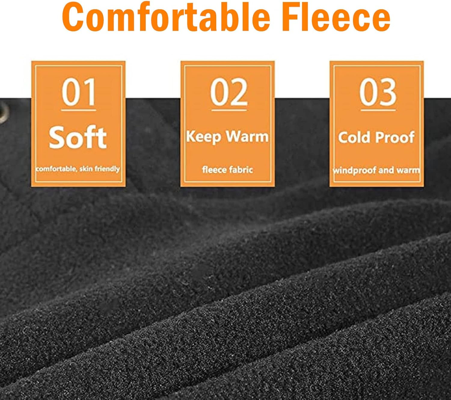 Balaclava Windproof Winter Face Mask Warm Fleece Ski Mask for Men and Women, Onesize, Black