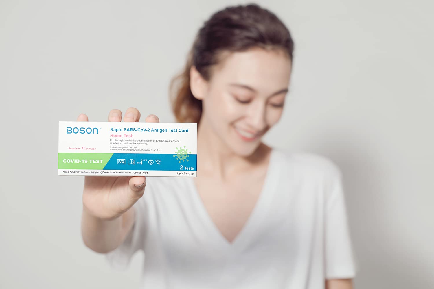 Rapid SARS-CoV-2 Antigen Test Card, 1 Pack, 8 Tests Total, FDA EUA Authorized OTC at-Home Self Test