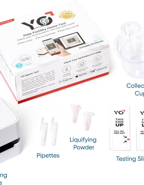 Load image into Gallery viewer, Home Sperm Test | at-Home Fertility Test Kit for Men | Check Motile Sperm Concentration with 97% Accuracy
