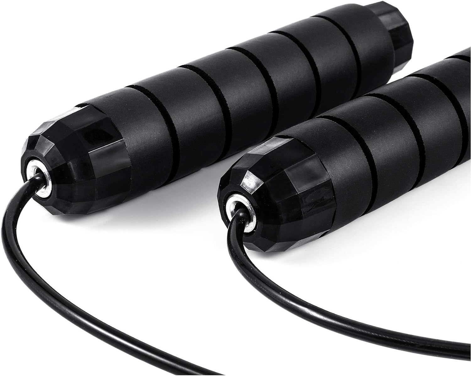 Jump Rope, Adjustable Jump Ropes, Skipping Rope Tangle-Free Rapid Speed with Ball Bearings, Red