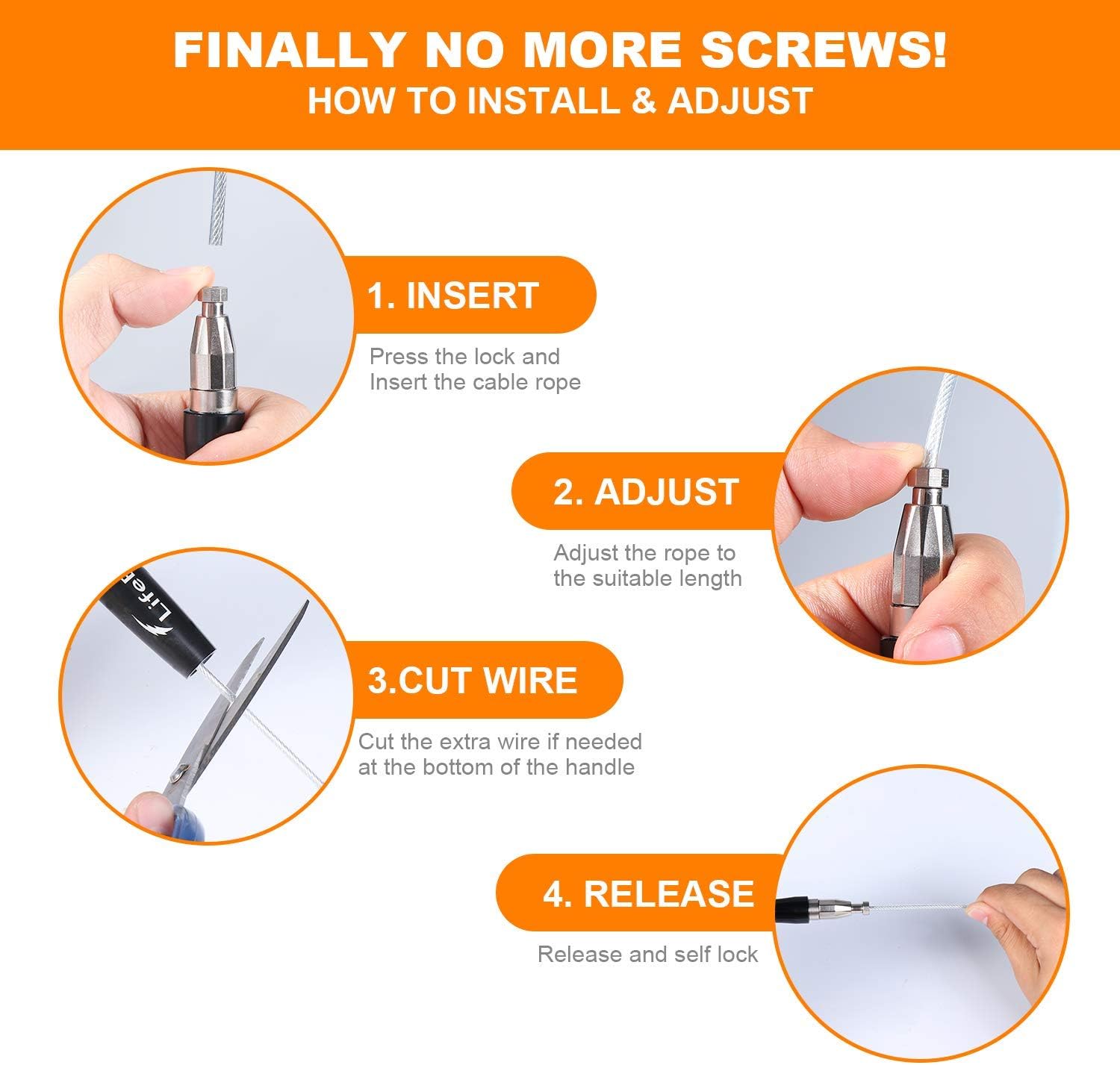High Speed Weighted Jump Rope - Premium Quality Tangle-Free - Self-Locking Screw-Free Design, Black