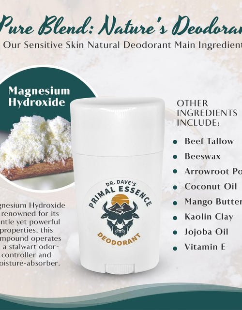 Load image into Gallery viewer, Primal Essence Sensitive Skin Natural Deodorant | Aluminum &amp; Baking Soda Free | Men and Women  (Vanilla &amp; Sandalwood)
