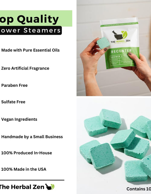 Load image into Gallery viewer, Recenter Shower Steamers Aromatherapy with Lavender and Eucalyptus Essential Oils, Bath Steamer for Women and Men
