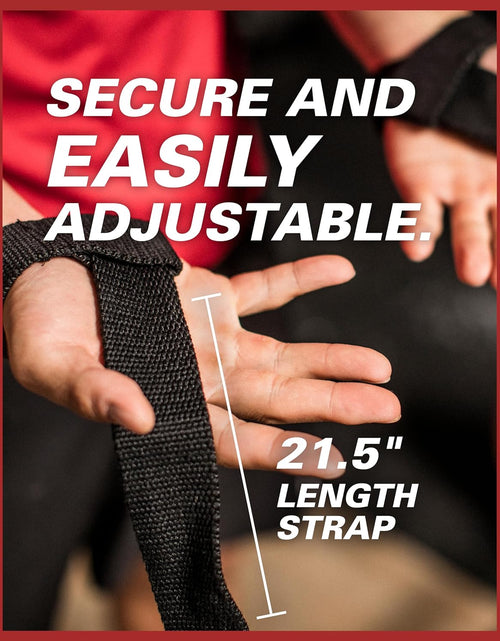 Load image into Gallery viewer, Padded Cotton Lifting Straps with NeoTek Cushioned Wrist (Black, Pair)
