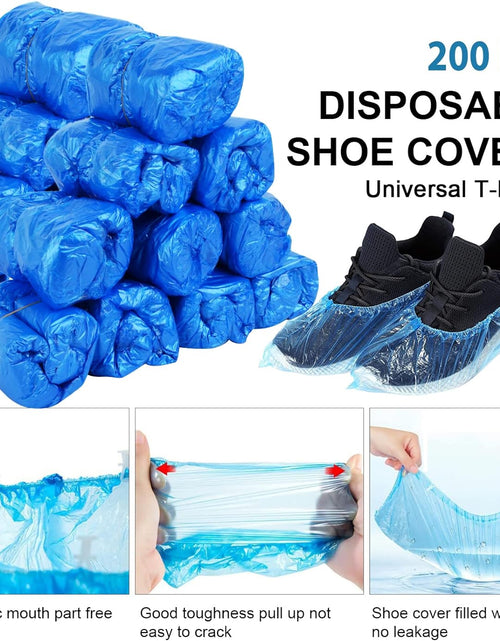 Load image into Gallery viewer, Automatic Shoe Covers Dispenser with Disposable Shoe Covers 200pcs , Silver
