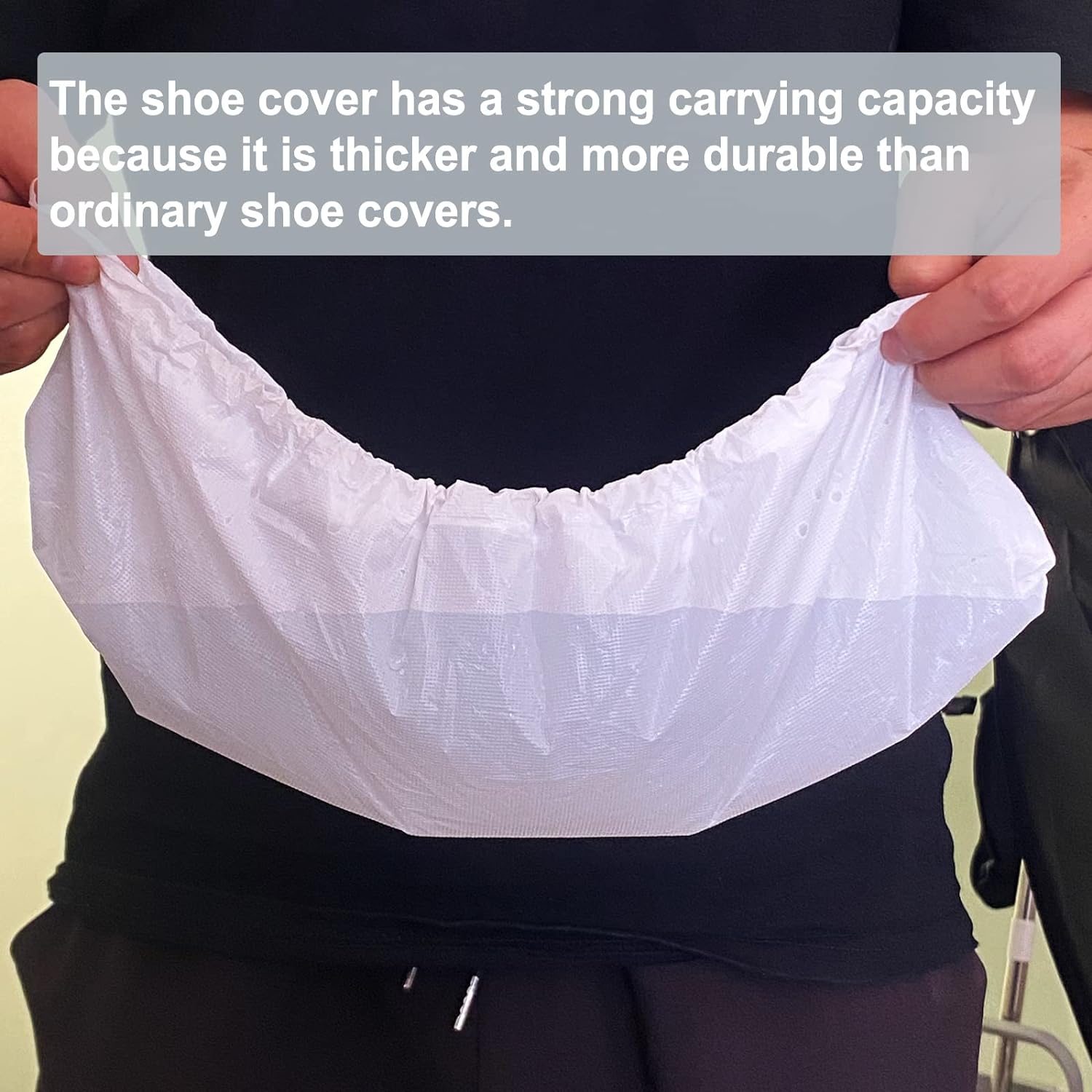 Shoe Covers Disposable,200Pack（100 Pairs）Boot Covers Waterproof Non Slip, White