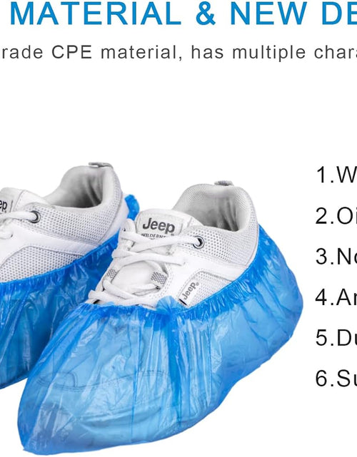 Load image into Gallery viewer, Disposable Shoe Covers, 50 PCS (25 Pairs) Green Convenience Boot Cover, Waterproof, Non slip, One Size Fit Most
