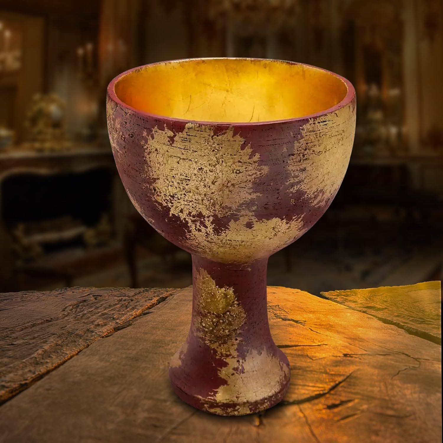 Holy Grail Cosplay Accessories Collection Resin Replica Home Decoration Decor (Gold)