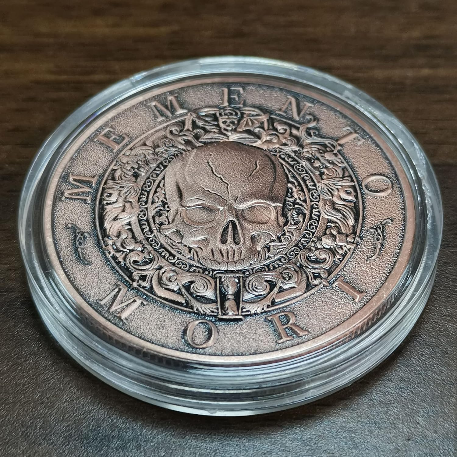 Memento Mori Medal Carpe Diem Stoicism Souvenior Coins Antique Finish