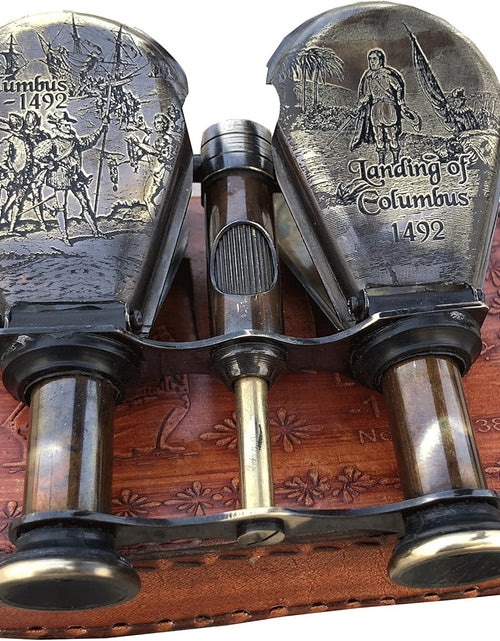 Load image into Gallery viewer, Classic Marine Spy Glass Antique London 1857 R &amp; J Beck Brass Binocular Collectibles, Antique Style Telescope Spyglass Folding Gift
