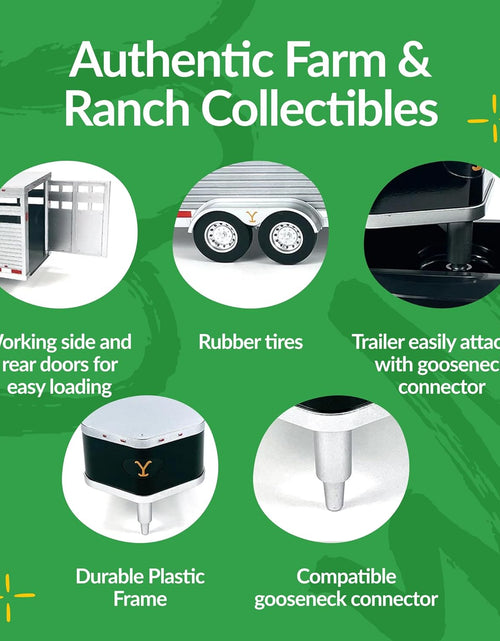 Load image into Gallery viewer, Adult Collectibles - Yellowstone Dutton Ranch Trailer with Gooseneck Trailer Hitch for Farm Toys
