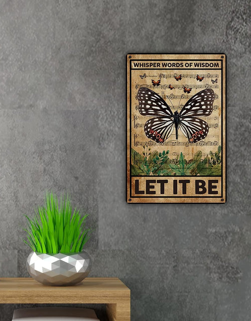 Load image into Gallery viewer, Let It Be The Beatles Metal Tin Sign Wall Decor Retro Whisper Words of Wisdom
