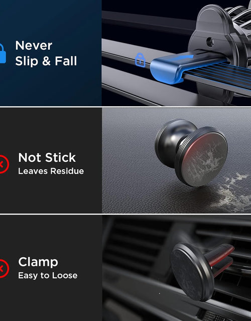 Load image into Gallery viewer, Magnetic Phone Holder for Car, 6 Strong Magnets, Compatible with All Smartphones &amp; Tablets, Gold
