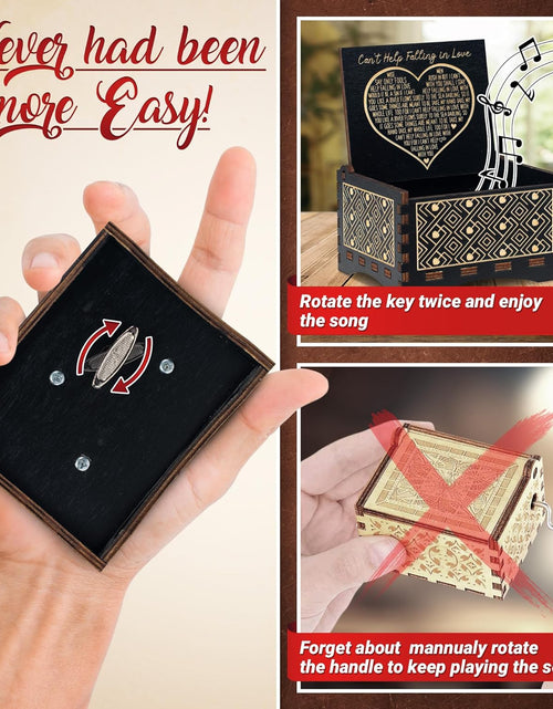 Load image into Gallery viewer, Gifts for Girlfriend, Wooden Music Box, I Love You Gifts for Her
