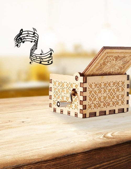 Load image into Gallery viewer, Gifts for Mom Music Box from Daughter Hand Crank Engraved Musical Box
