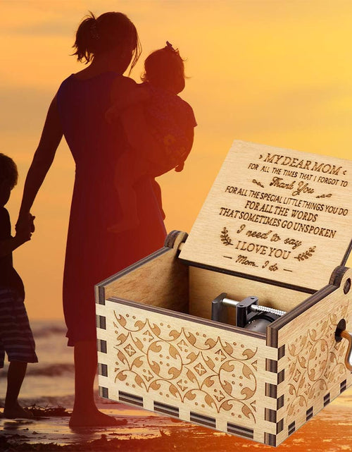 Load image into Gallery viewer, Music Box Gift for Mom from Daughter Son Plays You are My Sunshine
