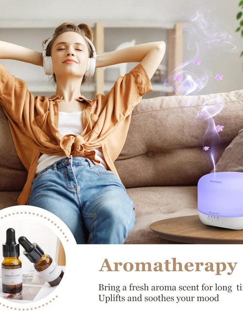 Load image into Gallery viewer, Air Humidifier Aroma Scent Cool Mist Diffuser Colorful Lights Cute Small Large Waterless Auto Off, 300ml
