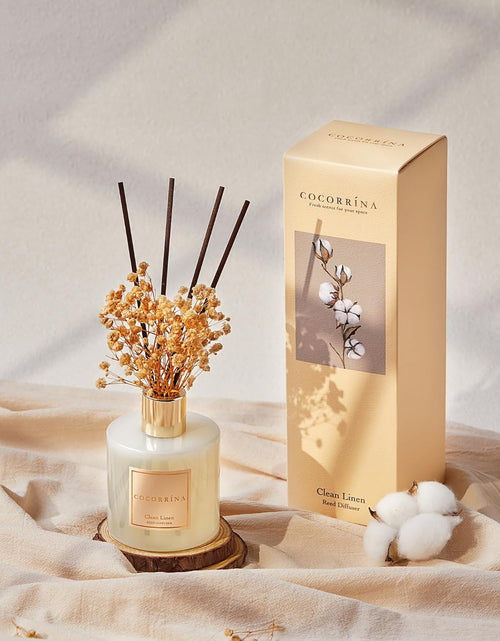 Load image into Gallery viewer, Reed Diffuser Set, 6.7 oz Clean Linen Scented Diffuser with Sticks Home Fragrance
