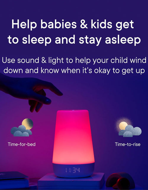 Load image into Gallery viewer, Rest Baby Sound Machine, Night Light | 2nd Gen | Sleep Trainer, Time-to-Rise Alarm Clock, White
